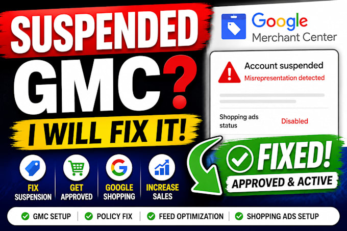fix google merchant center suspension