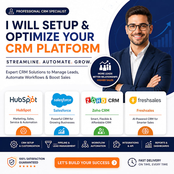design hubspot  salesforce zoho CRM freshsales