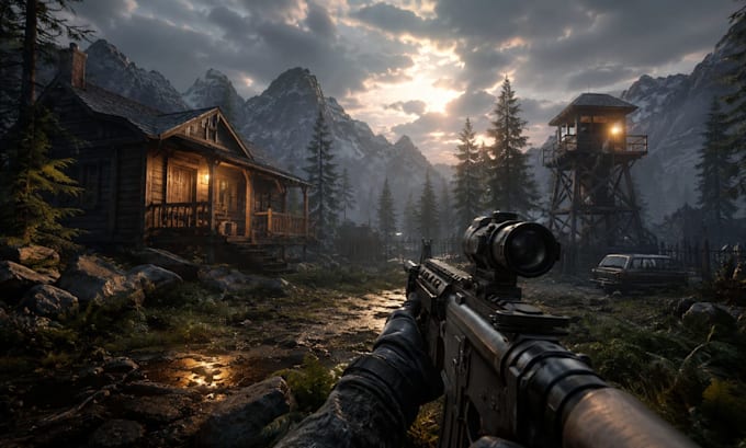 develop unreal engine fps game, unreal engine horror game, ue5 survival game