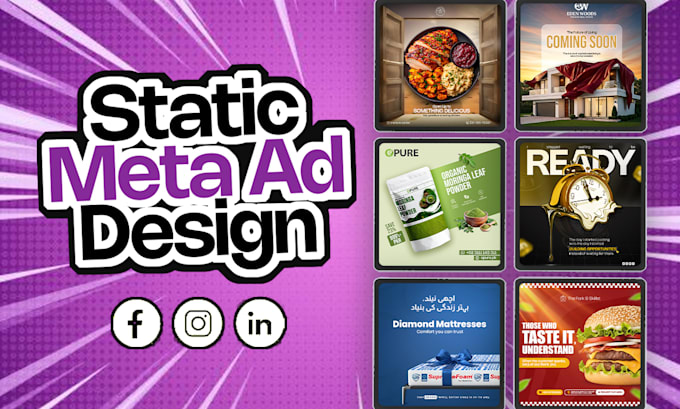 design high quality static ad creatives for meta