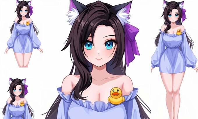 live2d rigging vtuber studio for 2d vtuber model,and vtuber commission