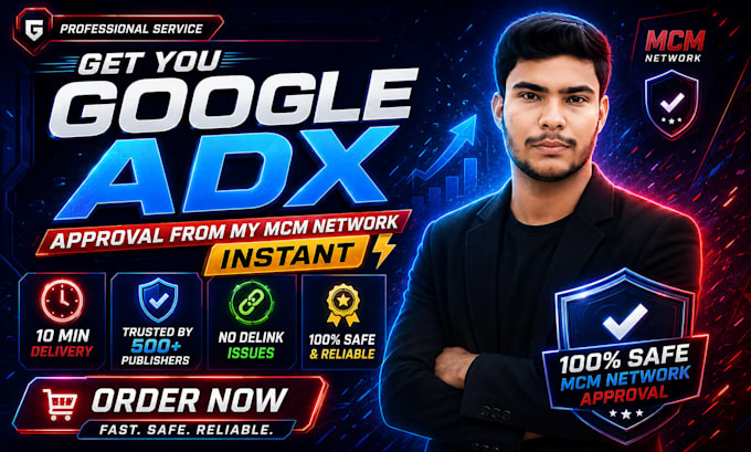 get you google admanager adx approval from my mcm network
