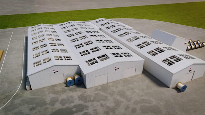 create 3d industrial animation cable manufacturing machine offshore energy video