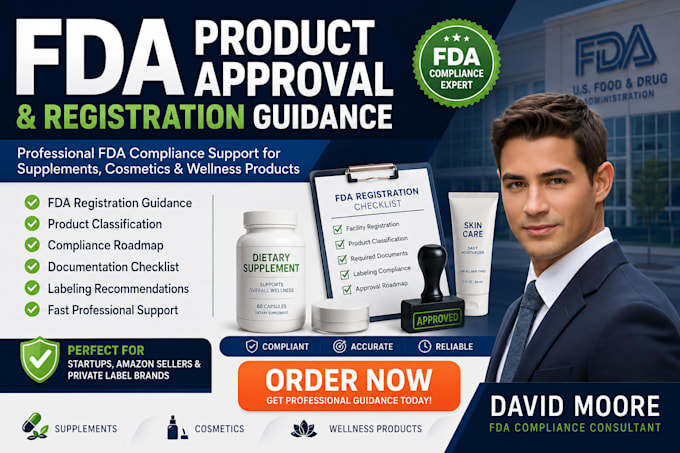 provide fda product approval and registration guidance