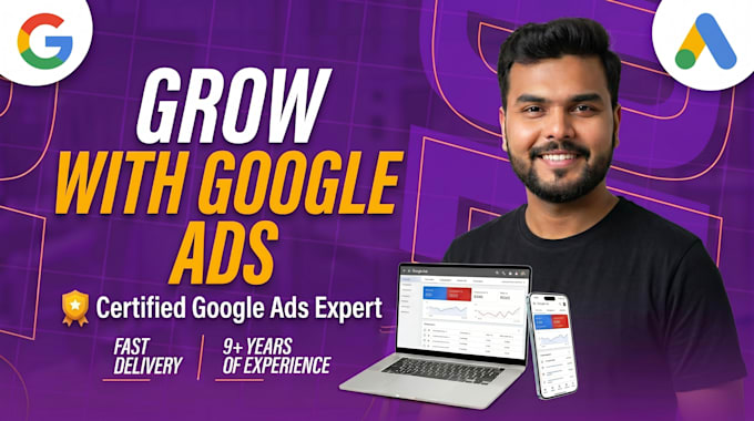 setup and manage your google ads campaigns, PPC adwords as your ads manager