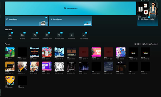 edit videos, shorts, or streams