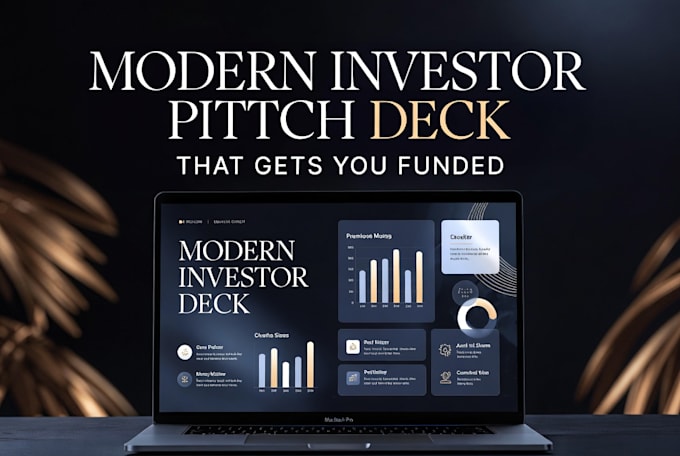 Create modern investor pitch deck and business presentation design by ...