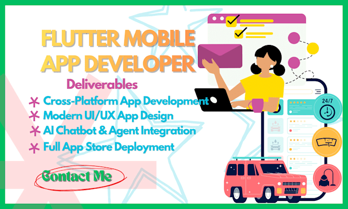 be your expert flutter developer for custom android and ios app development
