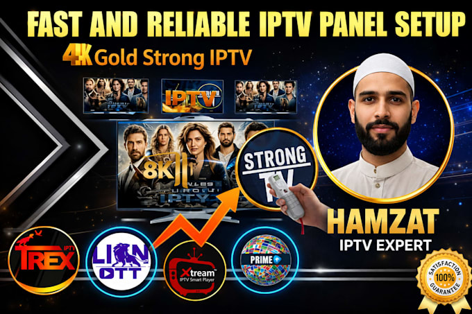 setup dream4k, trex, fox, plixir, strong8k, mega ott reseller panel
