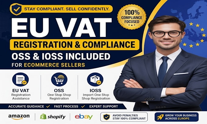 register eu vat, oss and ioss for amazon and shopify sellers