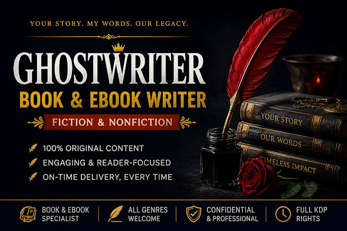 be your ya romance ghostwriter and fiction ebook writer for KDP