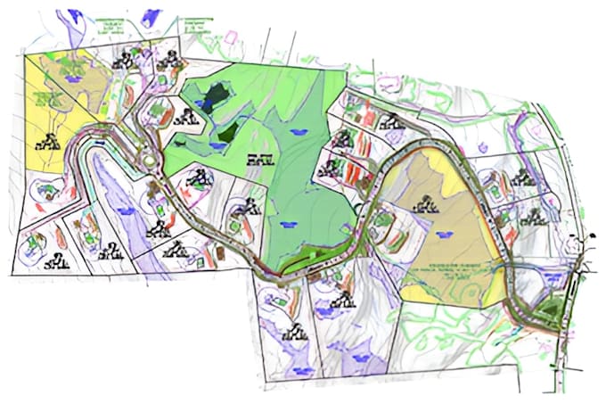draw site plan 2d landscape design lot subdivision plot plan drawings