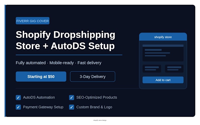 setup shopify dropshipping store, amazon shopify aliexpress for sales and profit