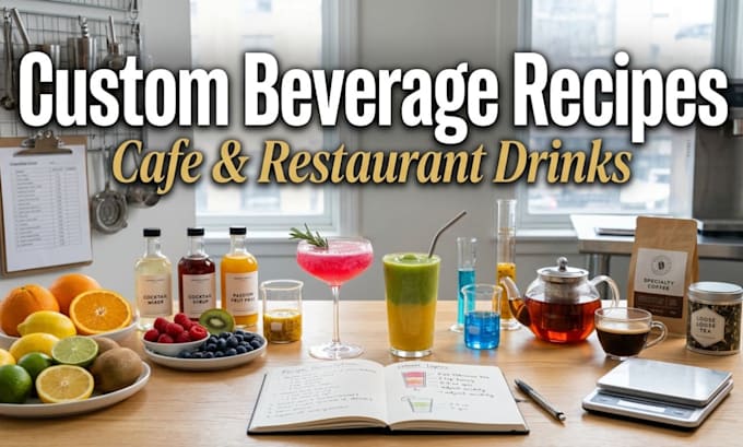create custom beverage recipes for cafes and restaurants