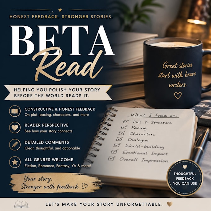beta read your manuscript with expert feedback