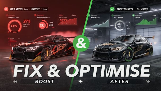 fix and optimize beamng mods for performance and stability