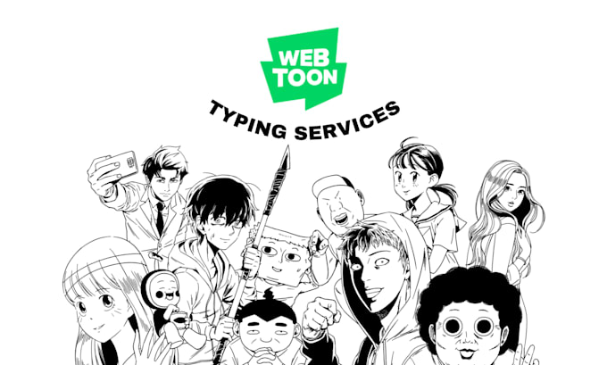 manually type korean webtoon chapters into editable docx