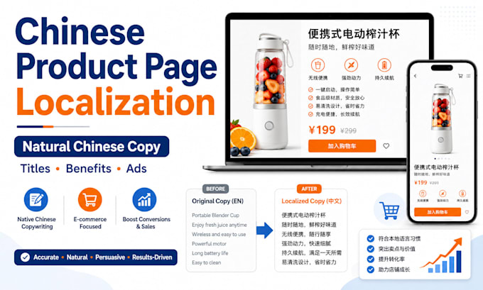 localize your product page into natural chinese