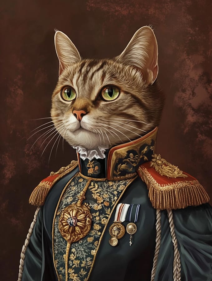 custom pet portrait, dog portrait, cat portrait