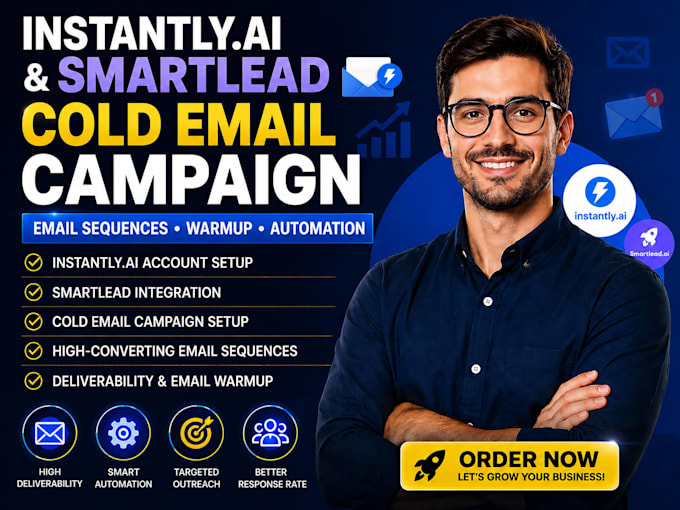 setup instantly ai smartlead for cold email campaign email sequences and warmup