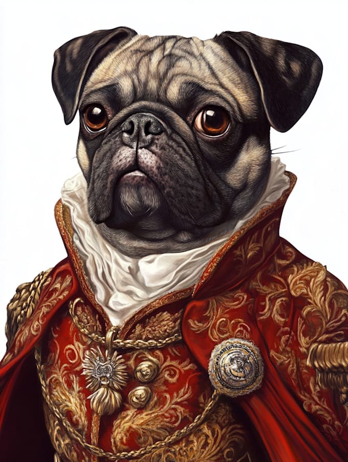 do custom pet portrait, dog portrait, cat portrait