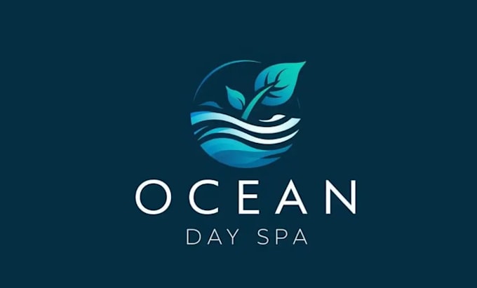design sustainability ocean day spa logo for you