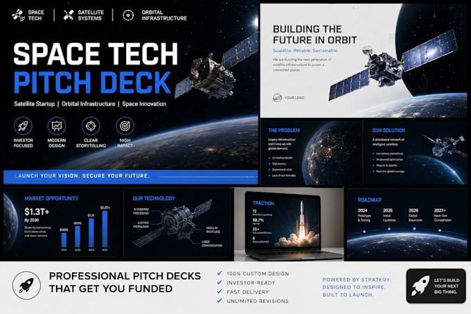 fix space tech pitch deck satellite startup deck orbital infrastructure deck