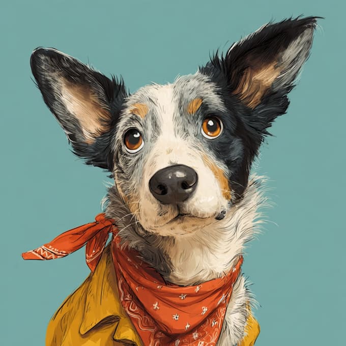 pet portrait into cute disney style