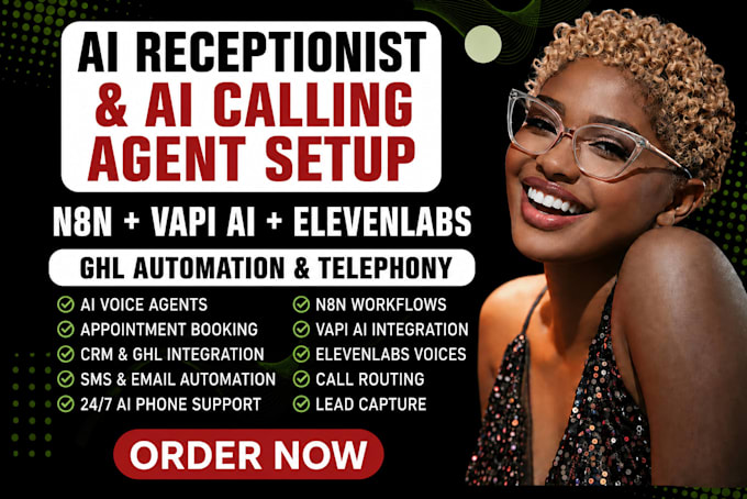 Ai receptionist n8n ai calling agent medical ai telephony vapi ai ...