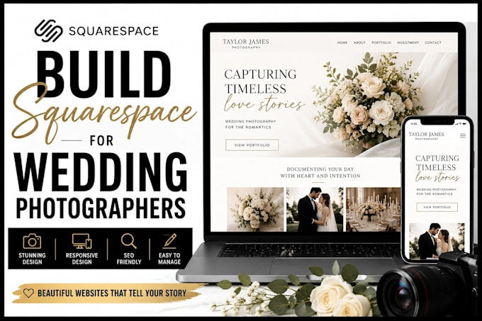 design squarespace for wedding photographers