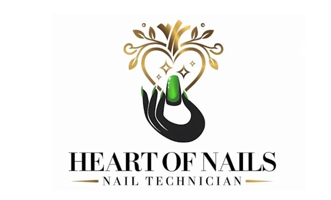 design stand out super nail technician logo