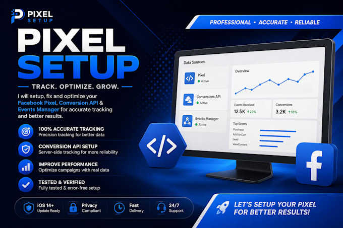 setup facebook pixel with conversion API for shopify wordpress
