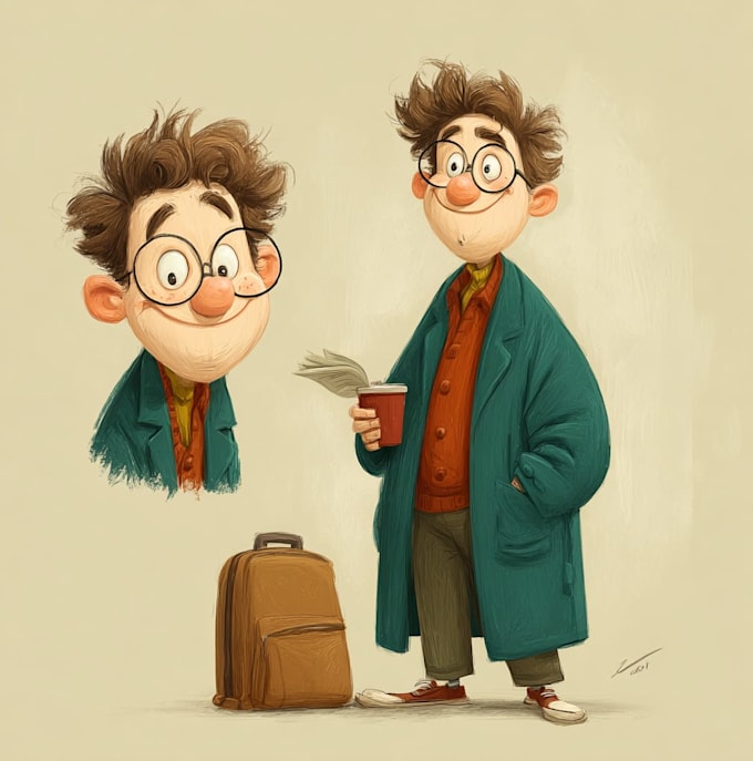 draw artistic cartoon characters