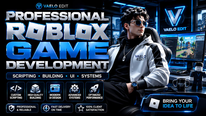 build a professional roblox game for you