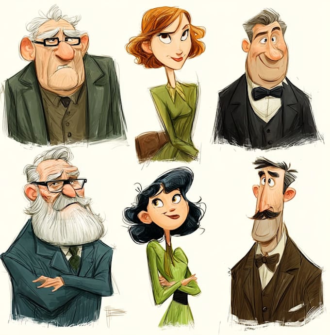 create cartoon character design