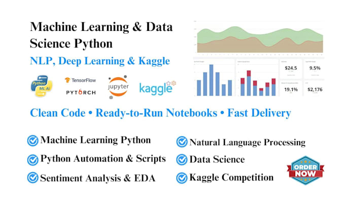 do machine learning data science nlp kaggle python ai automation projects