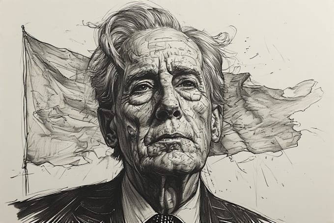 draw a hedcut wsj style from a photo for you