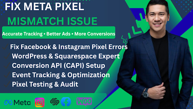 fix facebook  instagram meta  pixel mismatch issue wordpress site  squarespace
