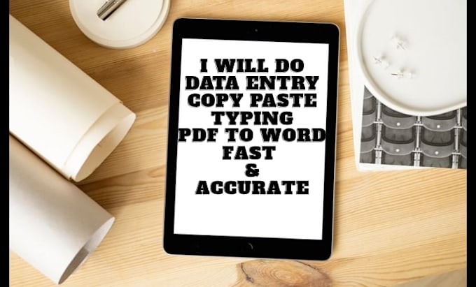 do fast and accurate data entry, typing, copy paste and retyping work
