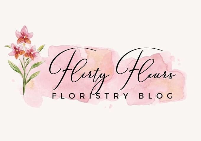 design a modern floral and flower logo