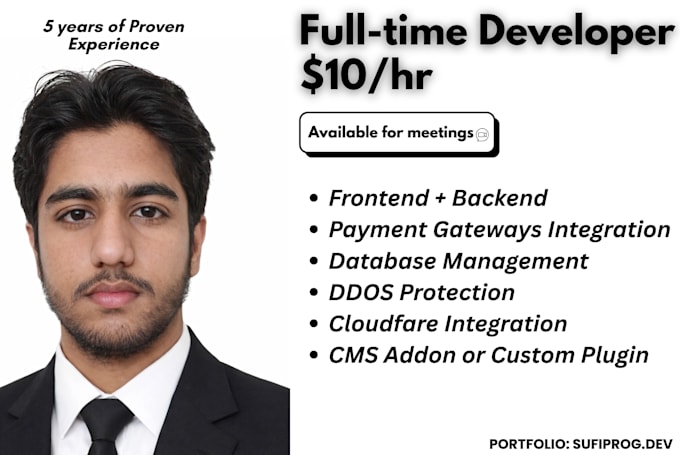 be your full time full stack developer