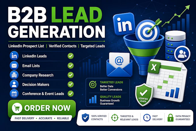 provide targeted b2b lead generation and verified linkedin leads