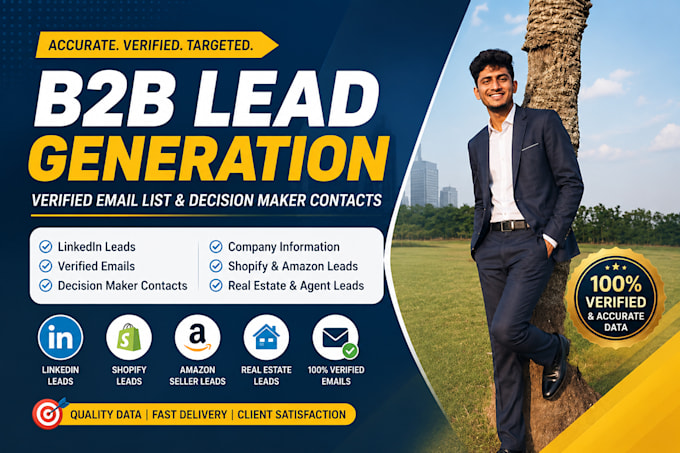 do b2b lead generation verified email list linkedin leads