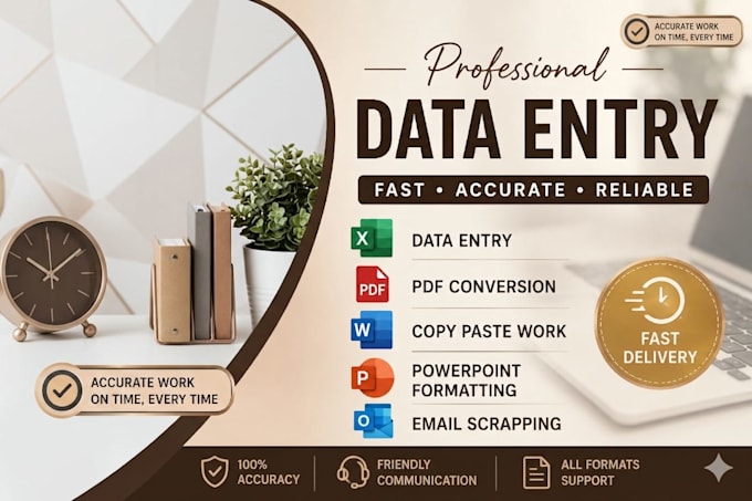 do professional data entry, excel work, and copypaste