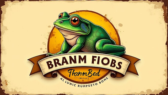 do unique frog logo design for your brand