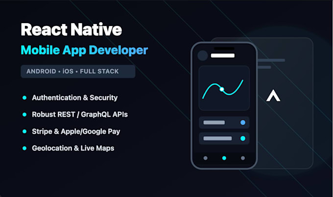 develop a modern react native mobile app for android and ios