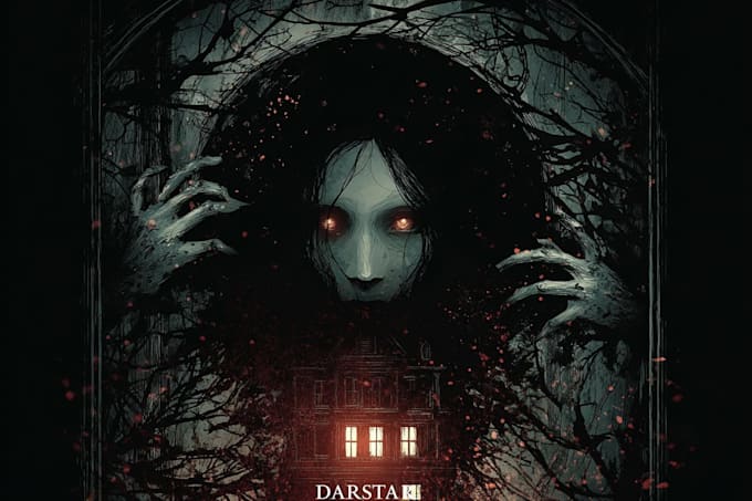 create original horror or sci fi book cover design