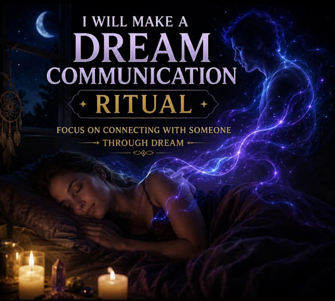 make a dream communication ritual focus on connecting with someone through dream