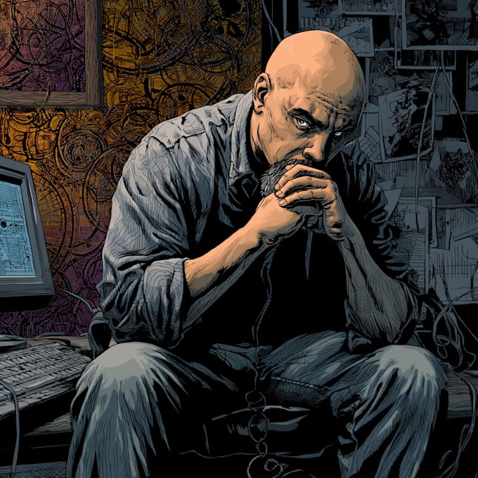 comic book illustration with comic book illustrator