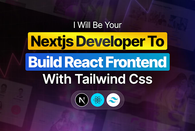 build a high performance nextjs frontend with react and tailwind CSS